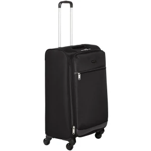 Valise Souple et Extensible avec 4 Roulettes, 79 cm, Noir