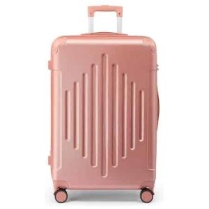 Valise cabine rigide LALAHO 55 cm ABS légère 4 roues or rose