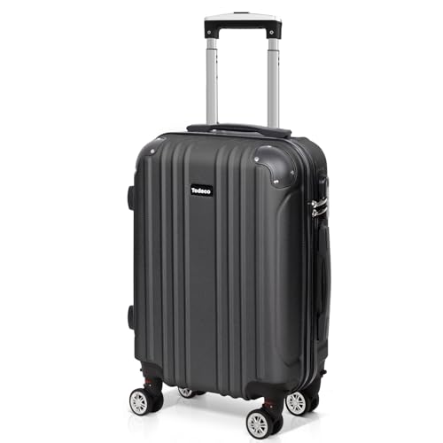 Valise cabine rigide Todeco 55x35x22 cm légère ABS à 4 roues