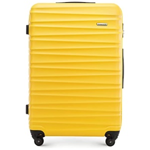 Valise grande taille Wittchen coque rigide ABS 96 L jaune