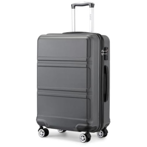 Valise rigide Kono 28 pouces légère avec 4 roues, gris