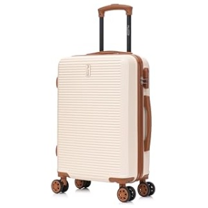 Valise cabine rigide CELIMS 55x35x25 cm ABS légère crème