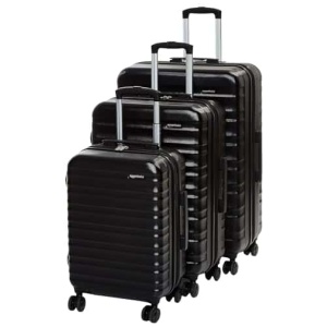 Set de valises Amazon Basics rigides extensibles 3 pièces