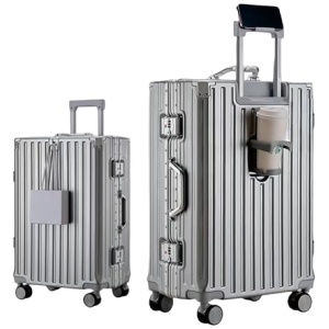 Valise cabine rigide aluminium 55 cm 45 litres avec serrure TSA
