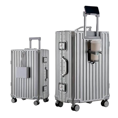 Valise cabine rigide aluminium 55 cm 45 litres avec serrure TSA