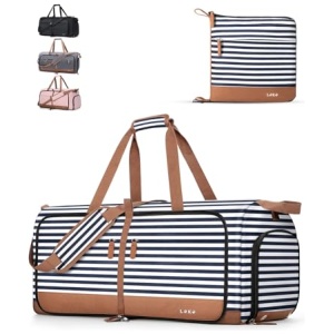 Sac de voyage pliable Lekesky 80L avec compartiment à chaussures
