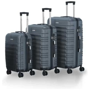 Set de 3 valises rigides Juskys ABS avec roulettes 360°