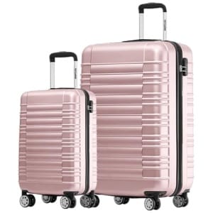 Set de 2 valises rigides TRVLMORE Vanity rose