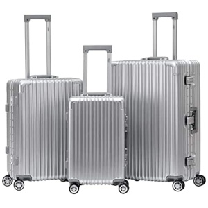 Valise rigide Flight Knight 75 cm avec serrure TSA et 8 roues pivotantes