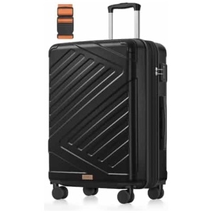 Valise soute SONGMICS 65 cm extensible ABS serrure TSA 80 litres