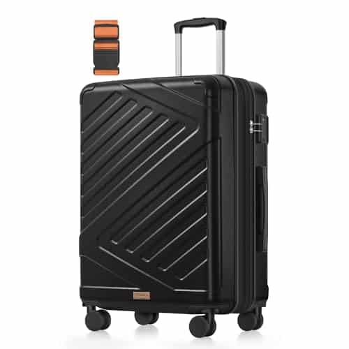 Valise soute SONGMICS 65 cm extensible ABS serrure TSA 80 litres