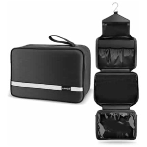 Trousse de toilette Carttiya imperméable et suspendue noir