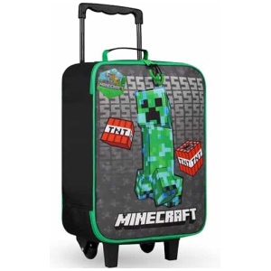 Valise enfant Minecraft Creeper 46 cm pliable