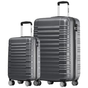 Set de 2 valises rigides TRVLMORE Vanity, cabine et grande valise légères