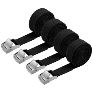 Sangles d'arrimage pour valise, lot de 4, boucle de serrage
