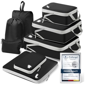 Organisateur de valise 8 pièces Packing Cubes Compression