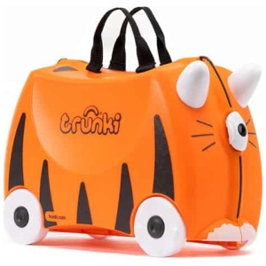 Valise enfant Trunki Tipu Tigre orange à roulettes