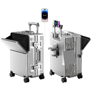 Valise cabine rigide AIWEINY 20 pouces cadre aluminium serrure TSA