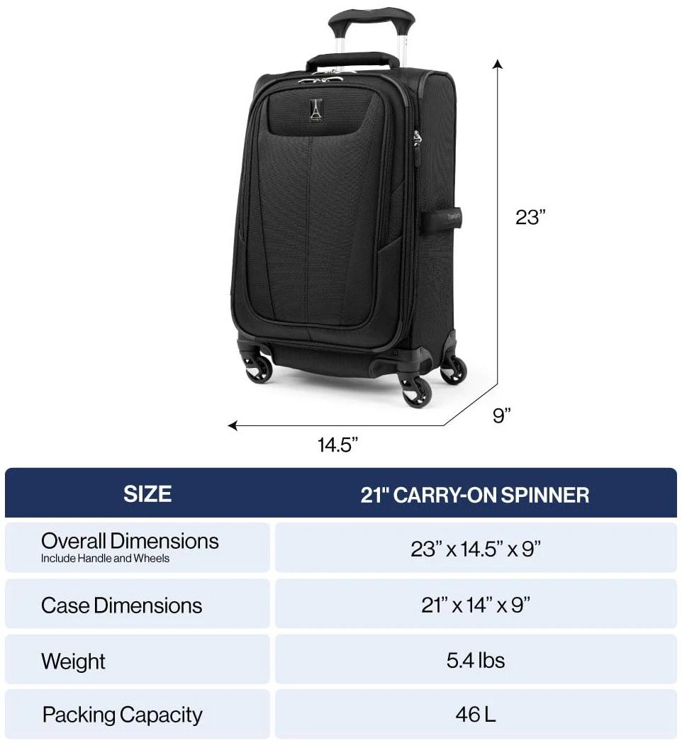 Set valise cabine et sac fourre-tout Travelpro Maxlite 5 extensible 4 roues – Image 3