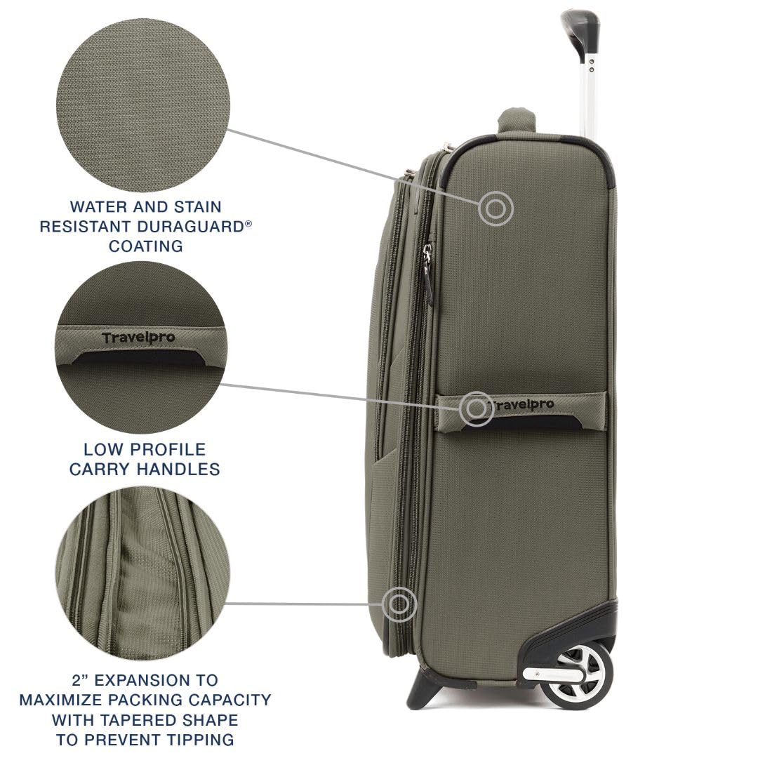 Valise cabine souple Travelpro Maxlite 5 extensible 56 cm gris ardoise – Image 4