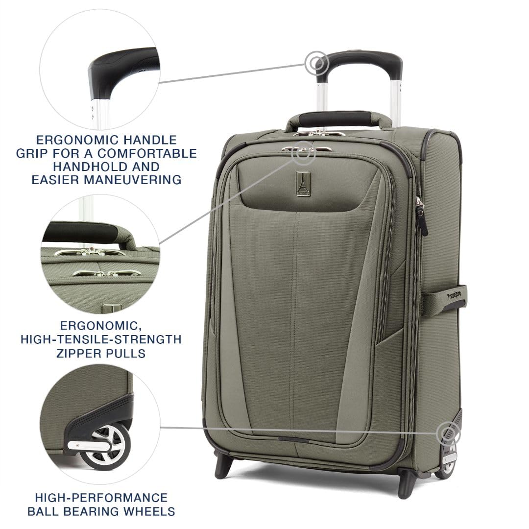 Valise cabine souple Travelpro Maxlite 5 extensible 56 cm gris ardoise – Image 3