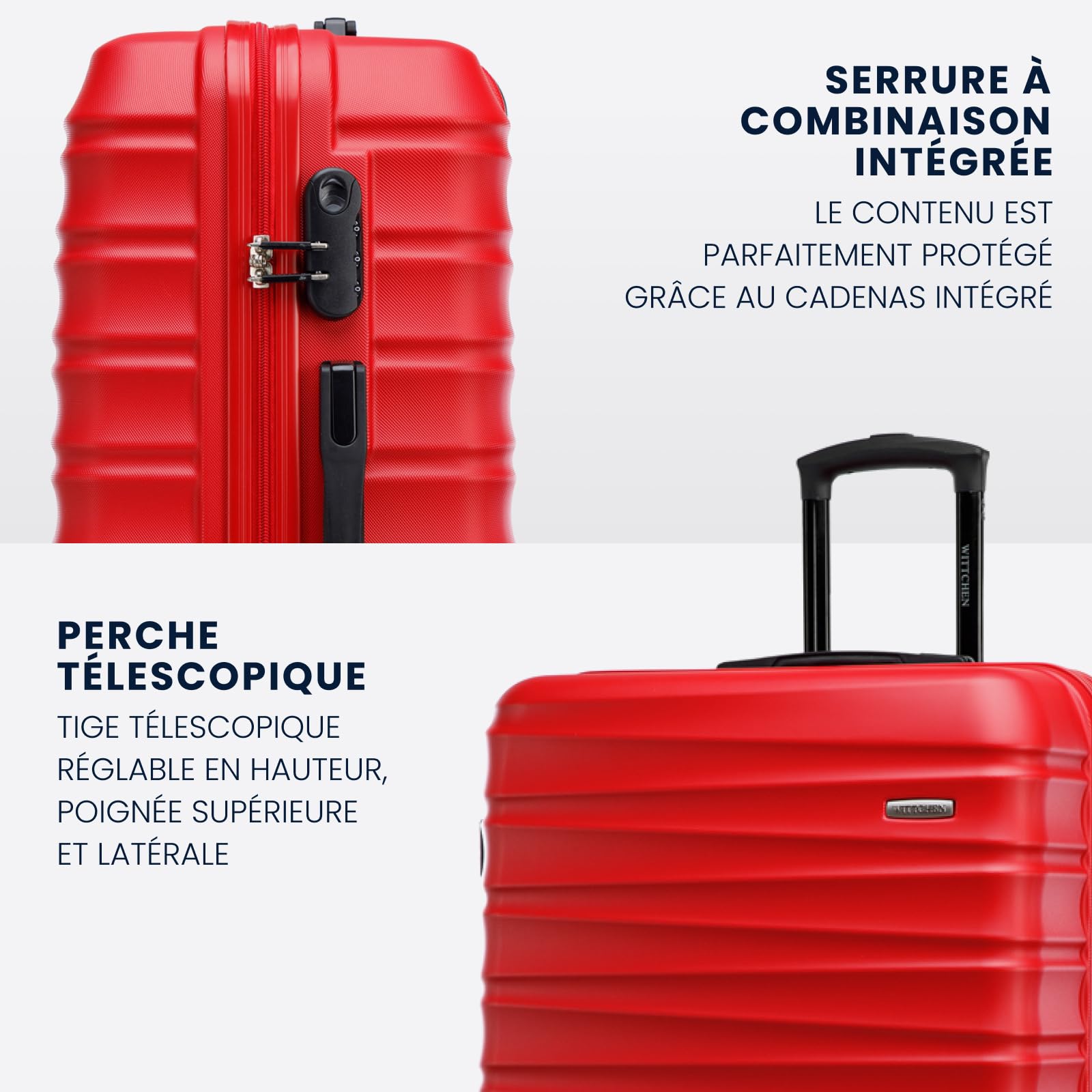 Grande valise rigide Wittchen Groove Line XL 96L à 4 roulettes – Image 6