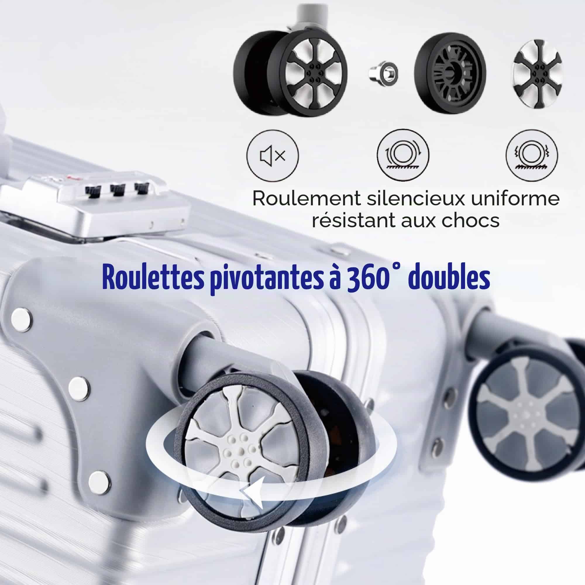 Valise cabine rigide Aoliwei 55 cm polycarbonate cadre aluminium 35 l TSA – Image 4