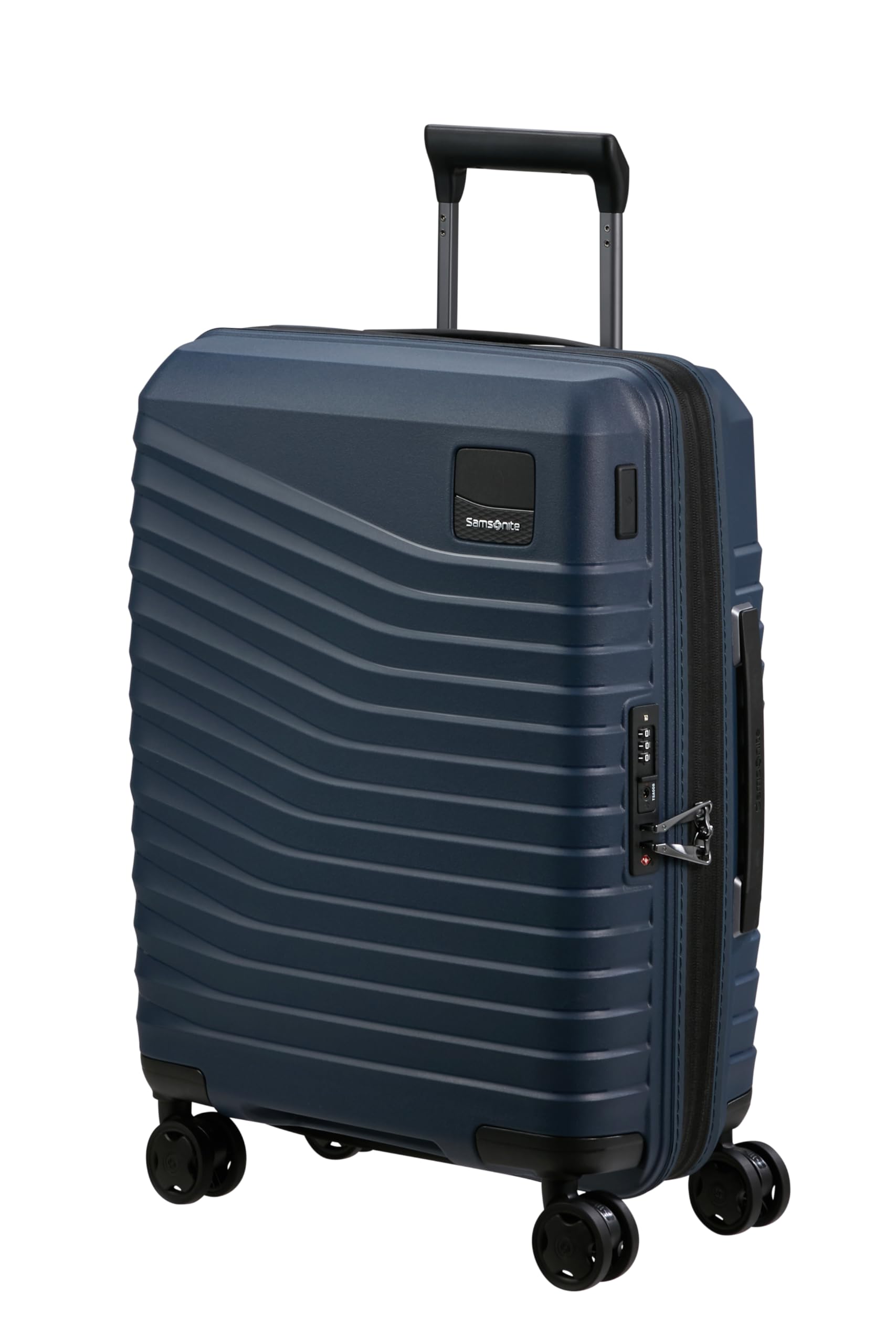 Valise cabine extensible Samsonite Intuo 55 cm 4 roues bleu – Image 2