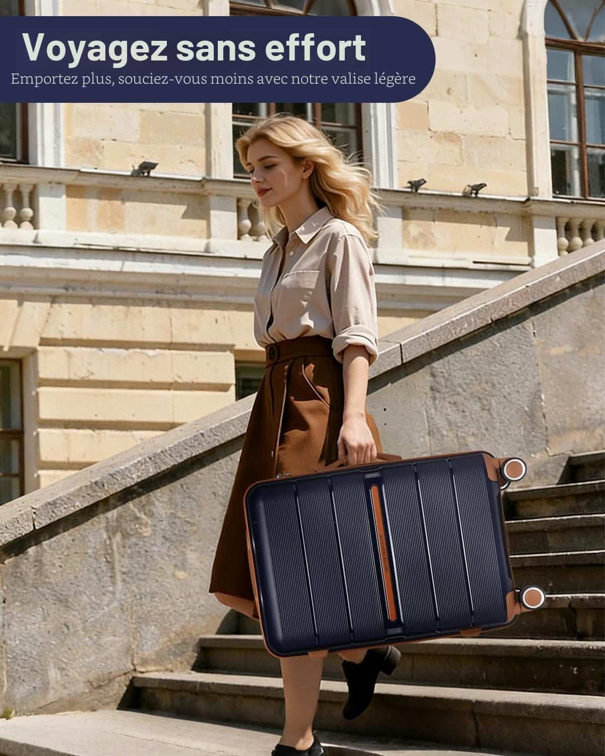 Valise grande taille British Traveller 76 cm rigide polypropylène 92 litres – Image 4