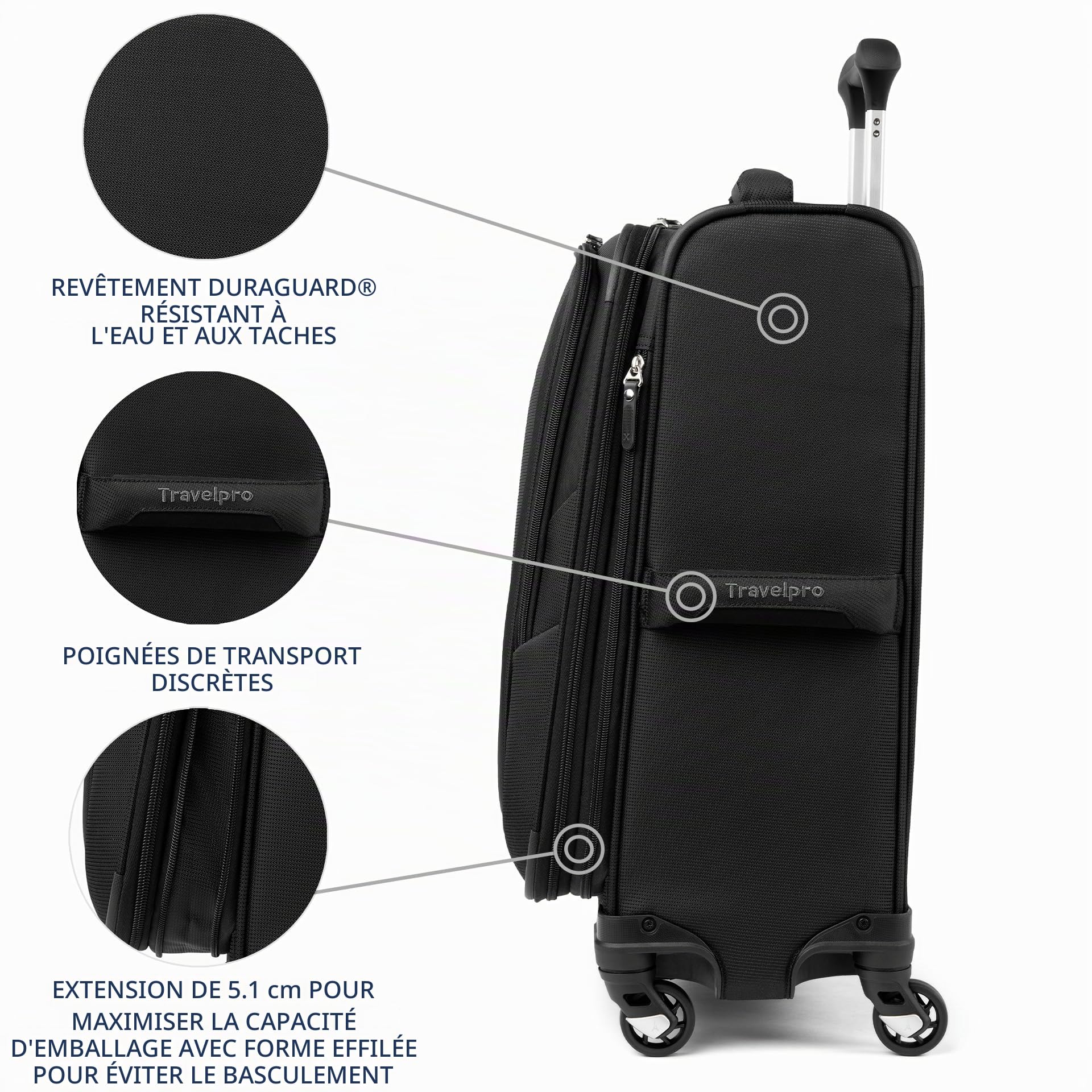 Set valise cabine et sac fourre-tout Travelpro Maxlite 5 extensible 4 roues – Image 5