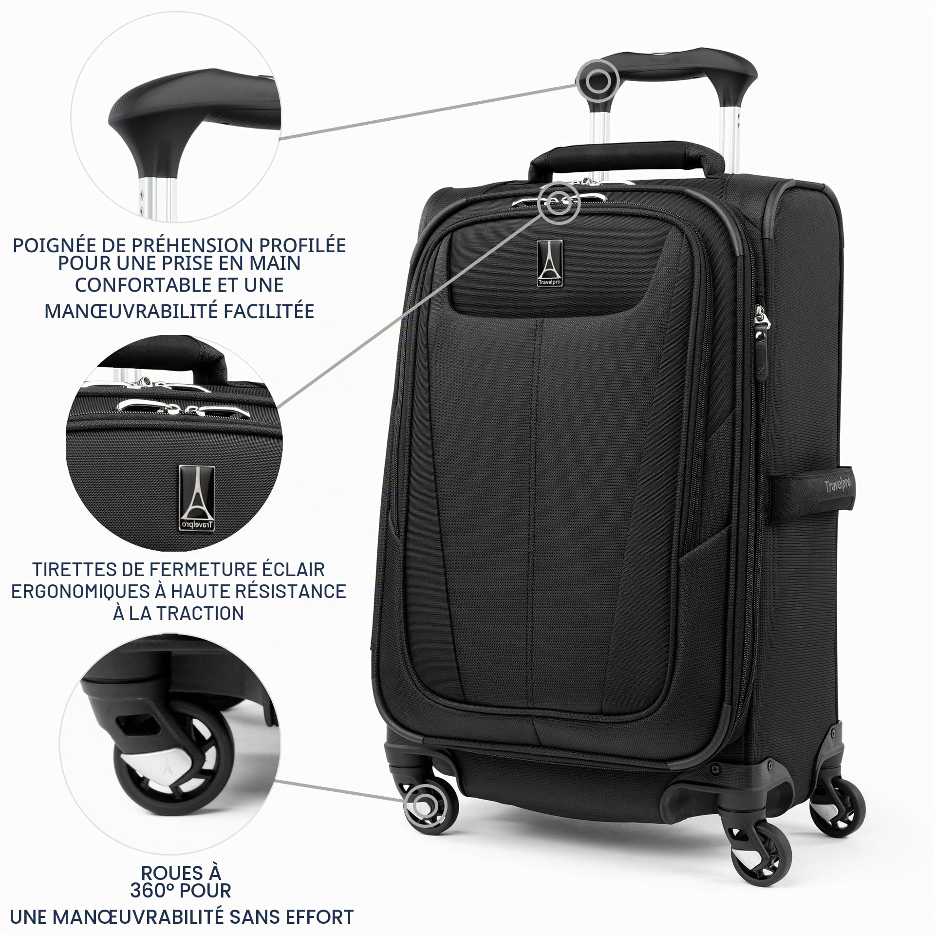 Set valise cabine et sac fourre-tout Travelpro Maxlite 5 extensible 4 roues – Image 4