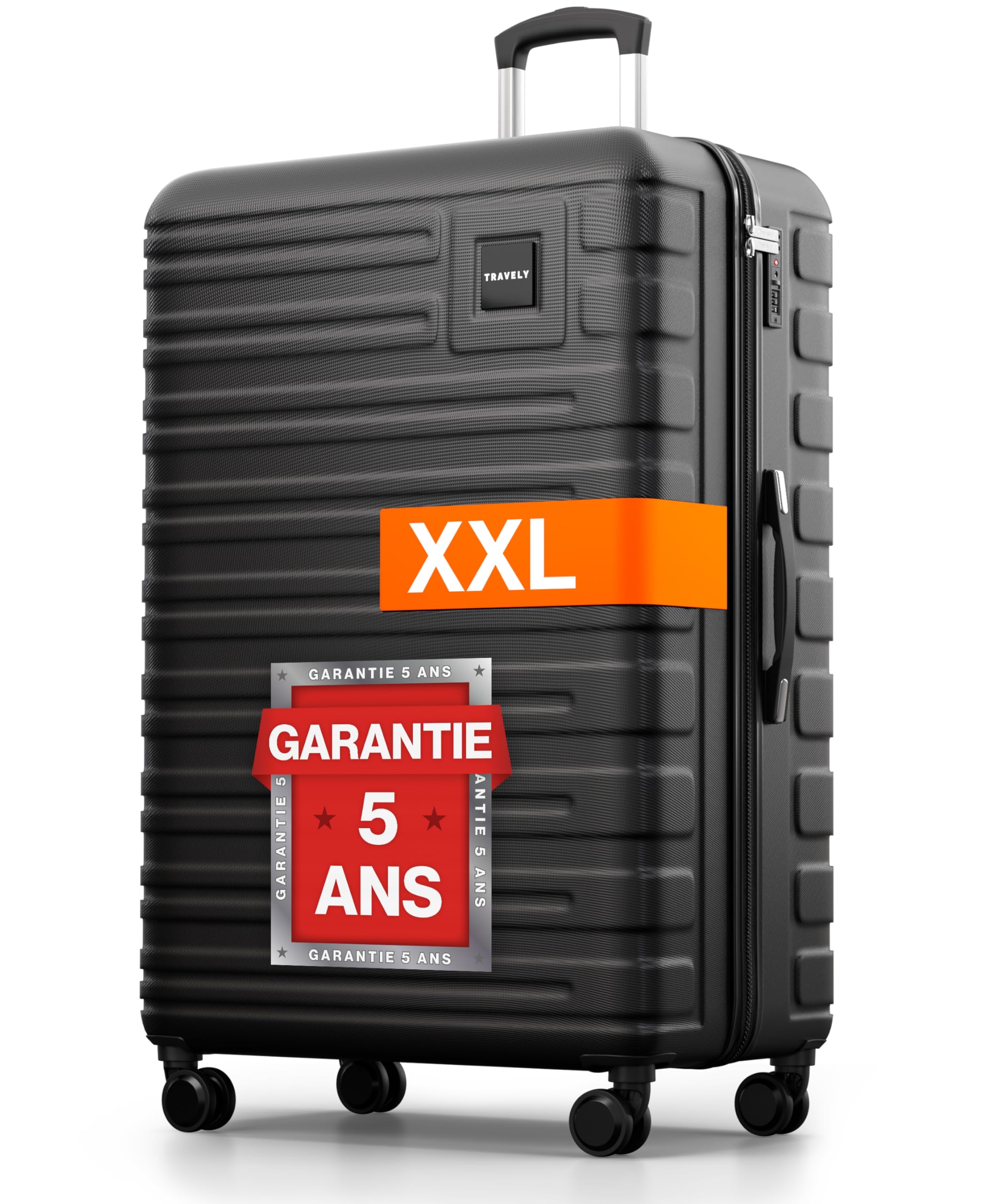 Grande valise rigide Travely XXL 87 cm 150 litres avec serrure TSA – Image 2