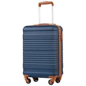 Valise cabine rigide Coolife 55x35x20 cm compatible Ryanair avec serrure TSA