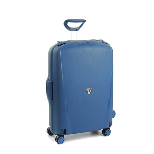 Grande valise rigide Roncato Light 75 cm 4 roues bleu avio