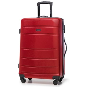 Valise moyenne rigide Wittchen Globe Line 76 cm ABS 4 roues rouge