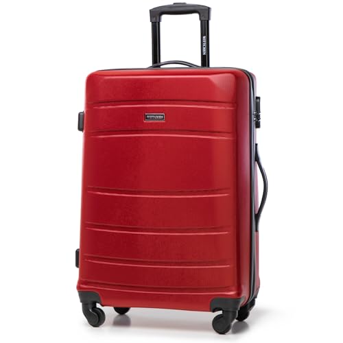 Valise moyenne rigide Wittchen Globe Line 76 cm ABS 4 roues rouge