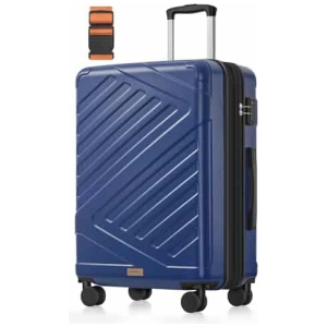 Valise moyenne SONGMICS 65 cm extensible ABS serrure TSA 80 litres