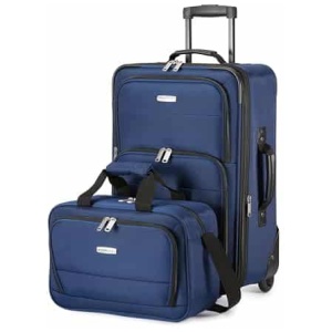 Set de 2 valises souples Amazon Basics extensibles avec sac fourre-tout