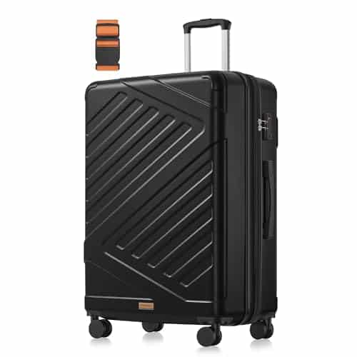 Valise grande taille SONGMICS 80 litres extensible ABS serrure TSA