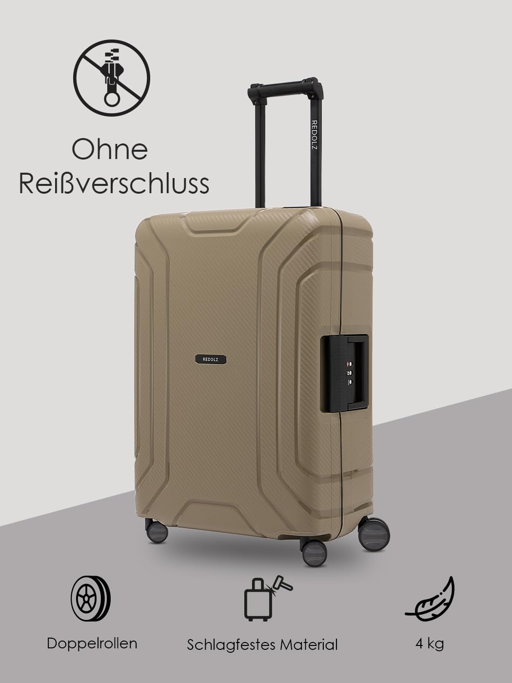Valise rigide Redolz Essentials taille M 65 cm 70 litres polypropylène – Image 5