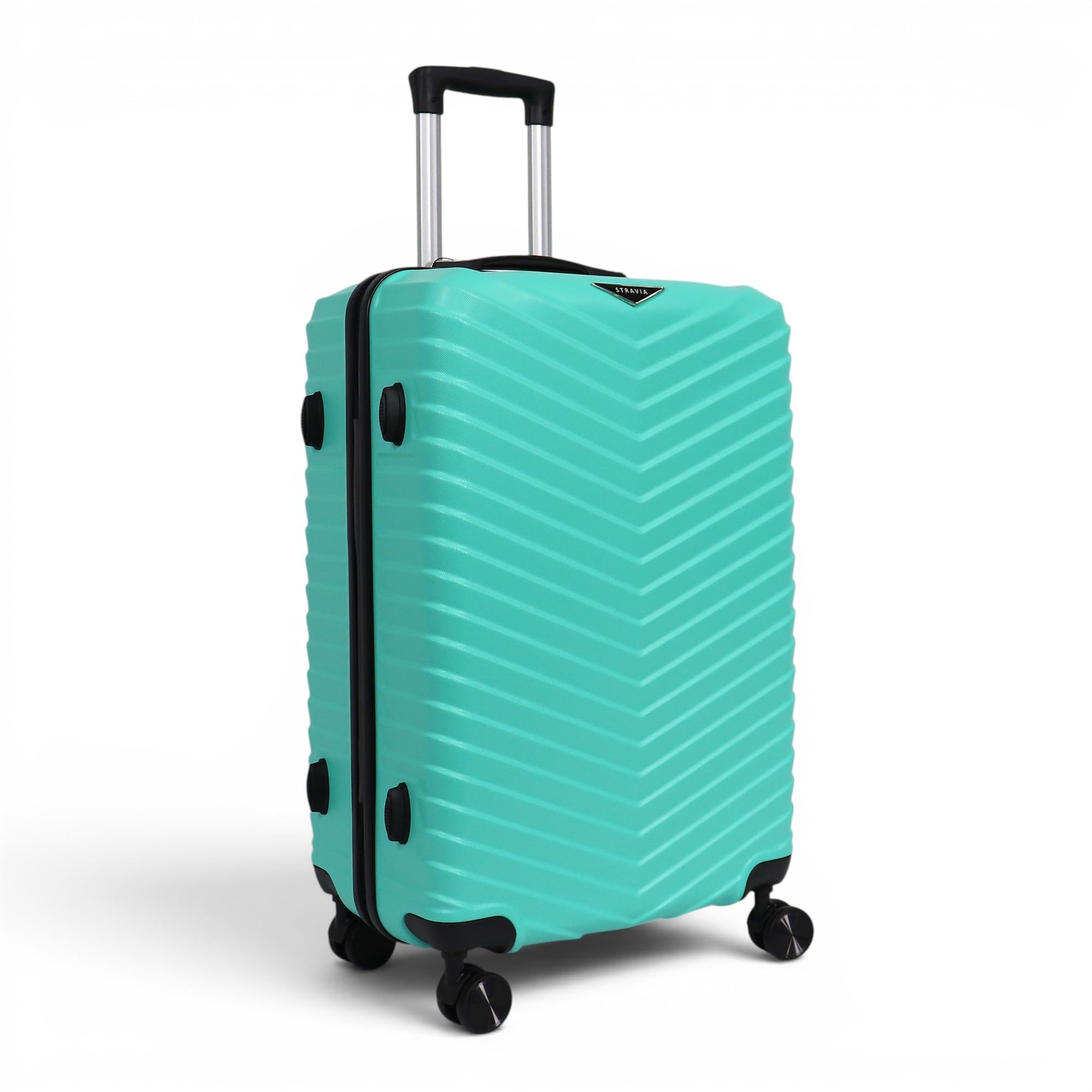Valise moyenne rigide Stravia Vic 65 cm ABS légère 4 roues turquoise – Image 3