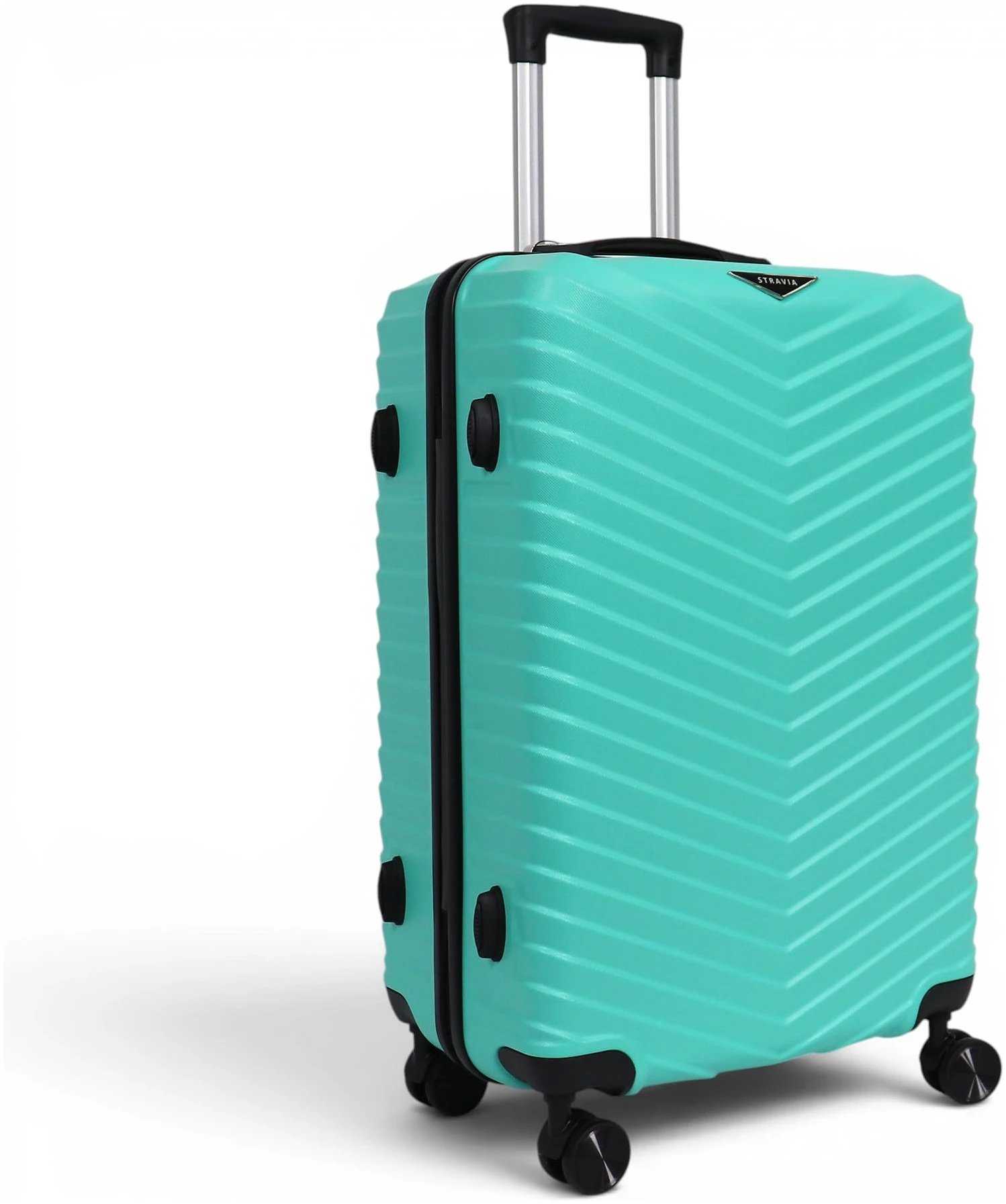 Valise moyenne rigide Stravia Vic 65 cm ABS légère 4 roues turquoise – Image 3