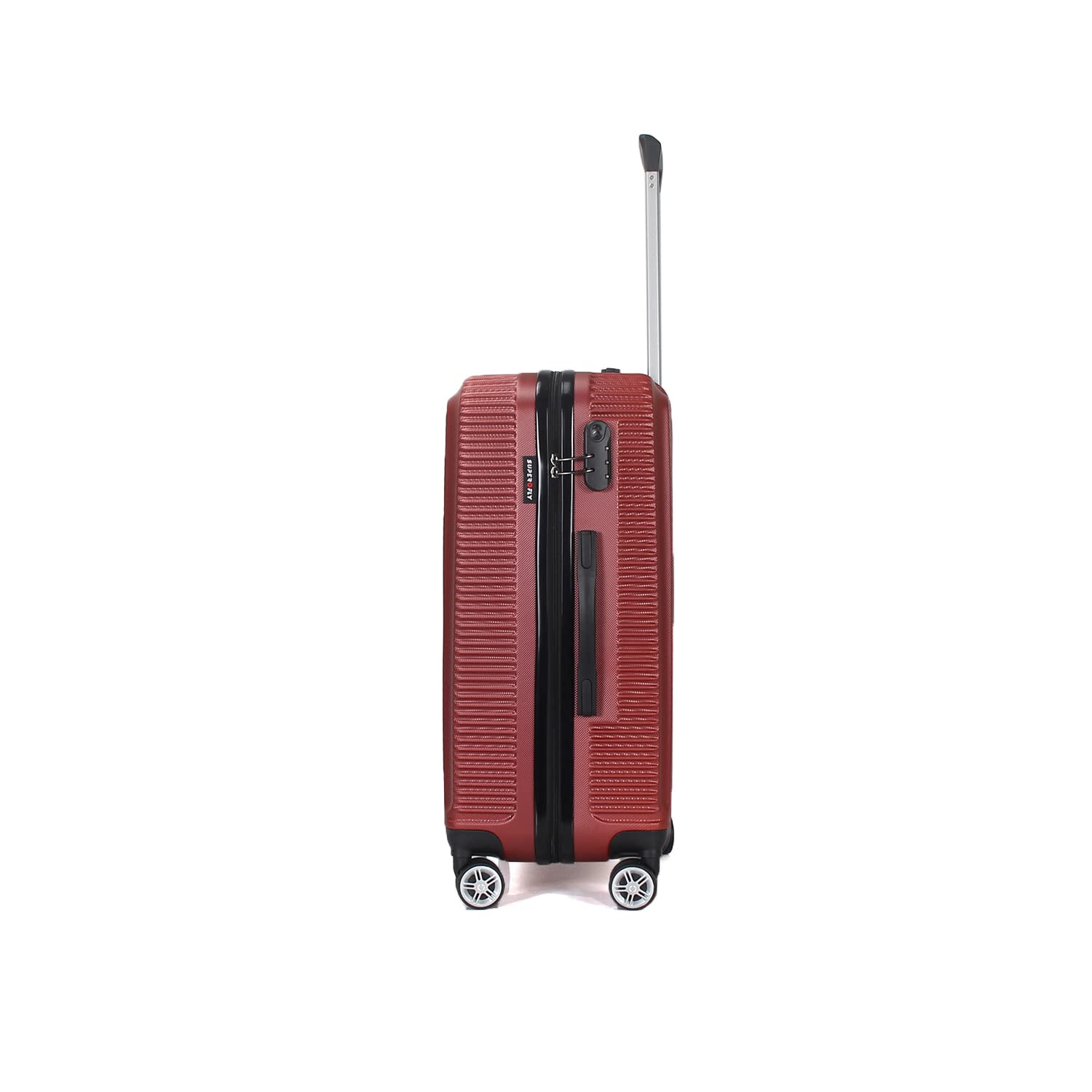 Valise grande taille rigide 75 cm Trolley ADC collection Papillon blanc – Image 3