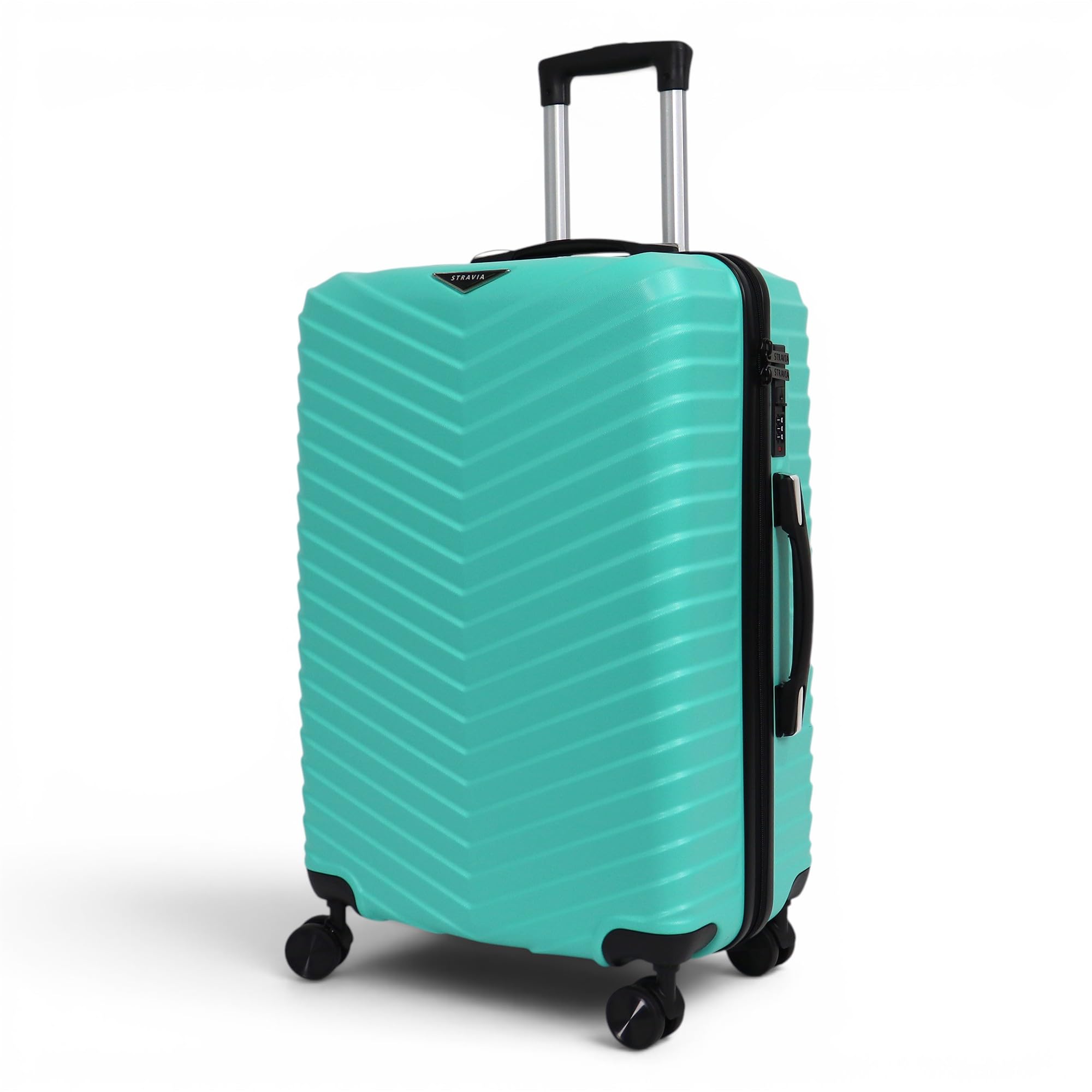Valise moyenne rigide Stravia Vic 65 cm ABS légère 4 roues turquoise – Image 2