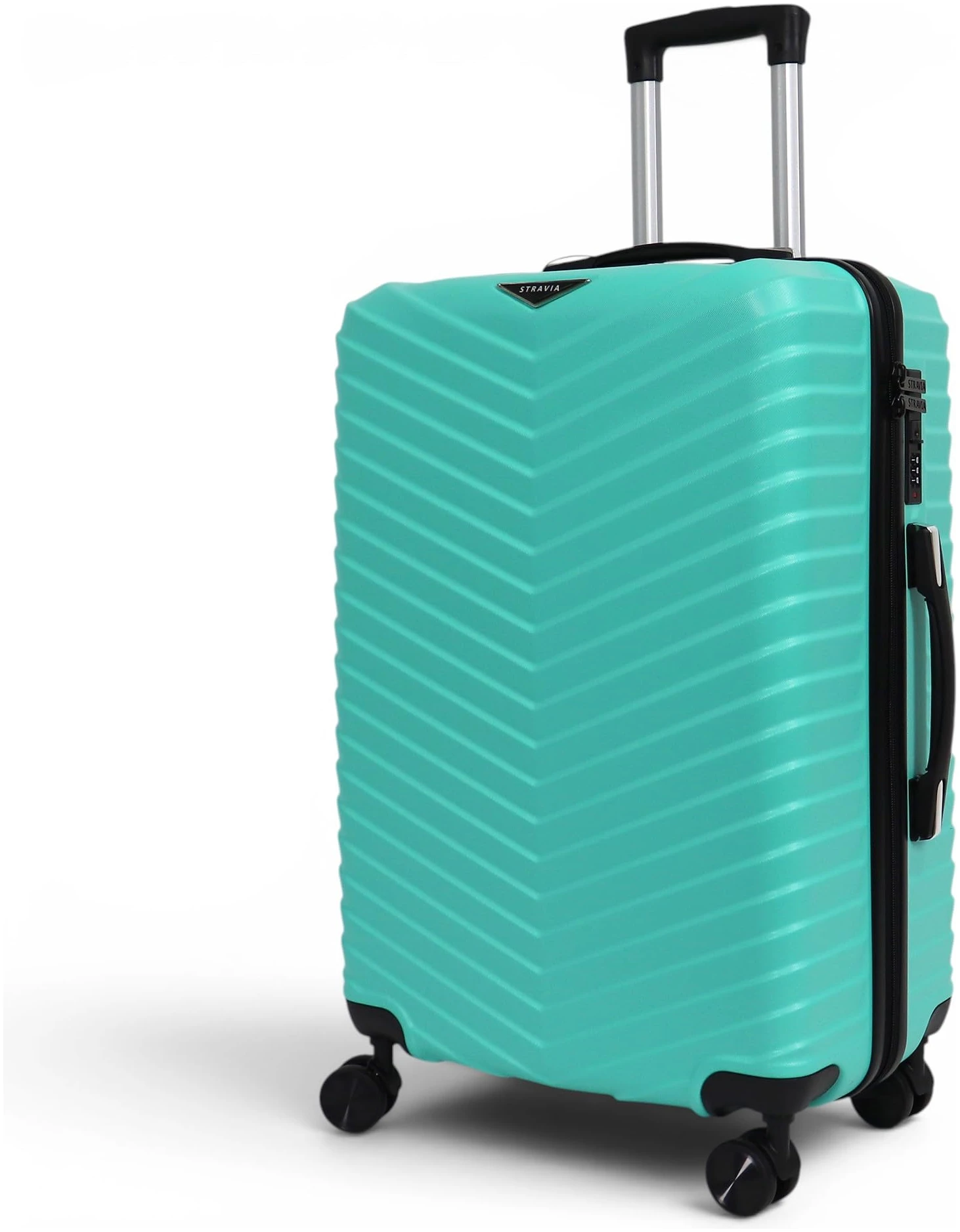 Valise moyenne rigide Stravia Vic 65 cm ABS légère 4 roues turquoise – Image 2