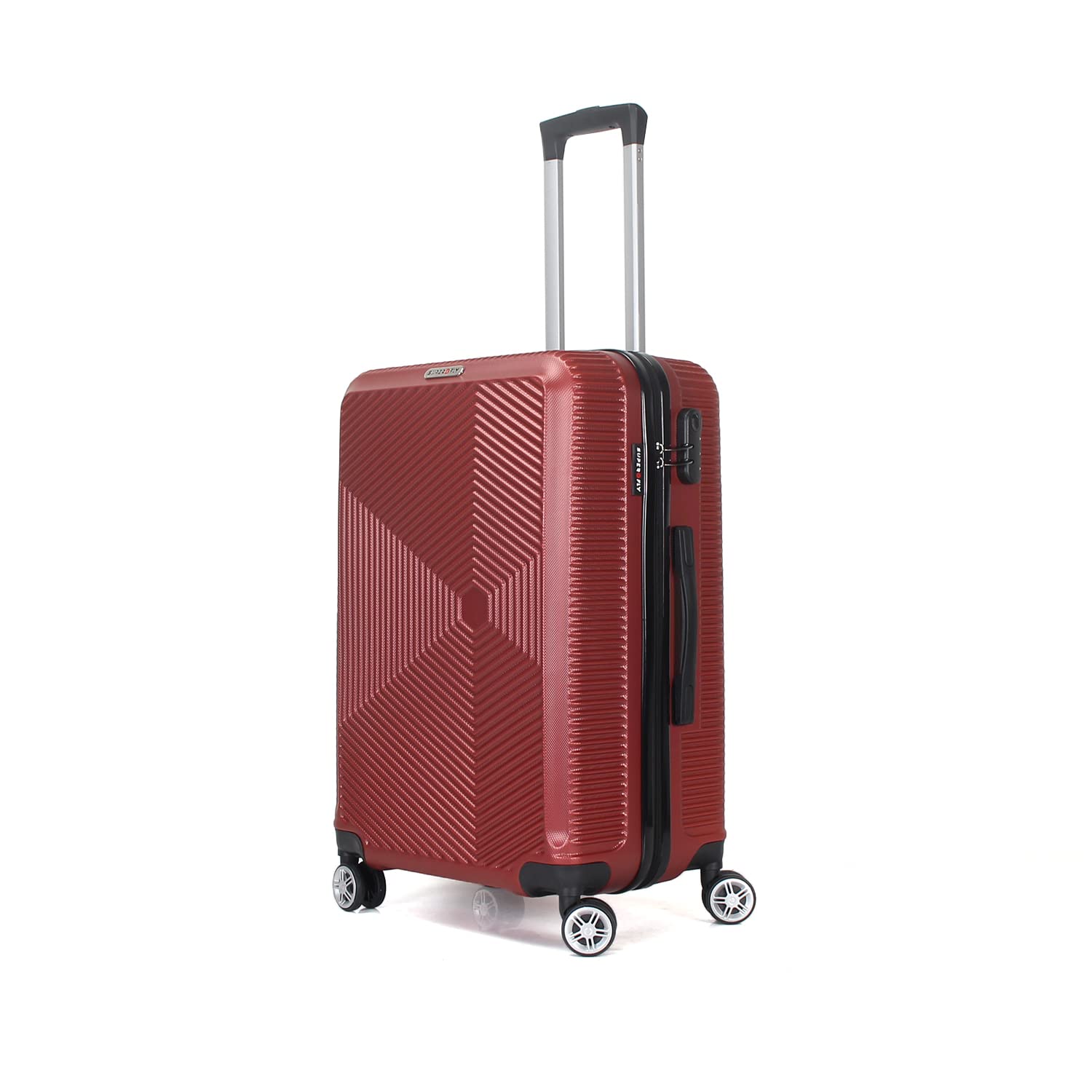 Valise grande taille rigide 75 cm Trolley ADC collection Papillon blanc – Image 2