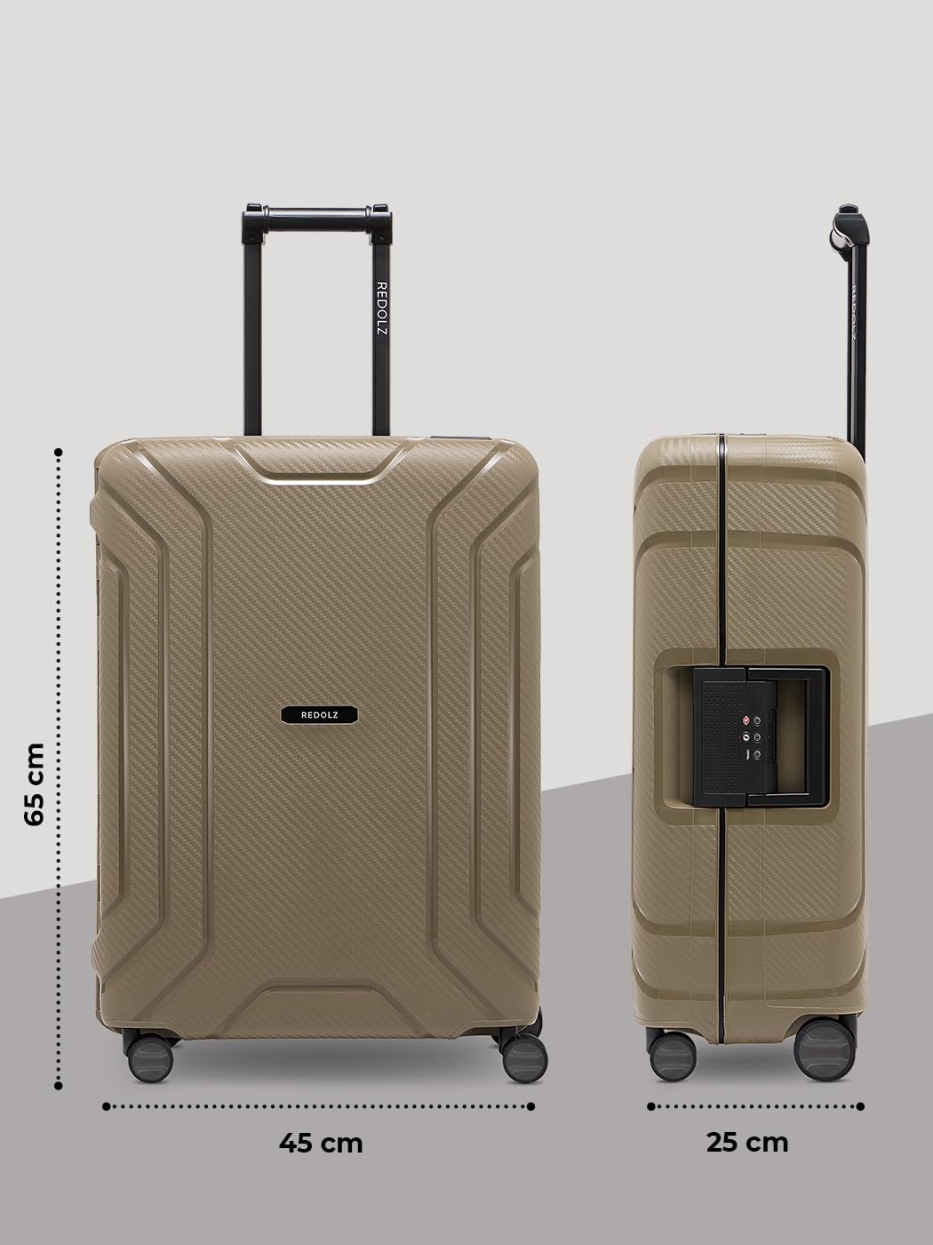 Valise rigide Redolz Essentials taille M 65 cm 70 litres polypropylène – Image 6