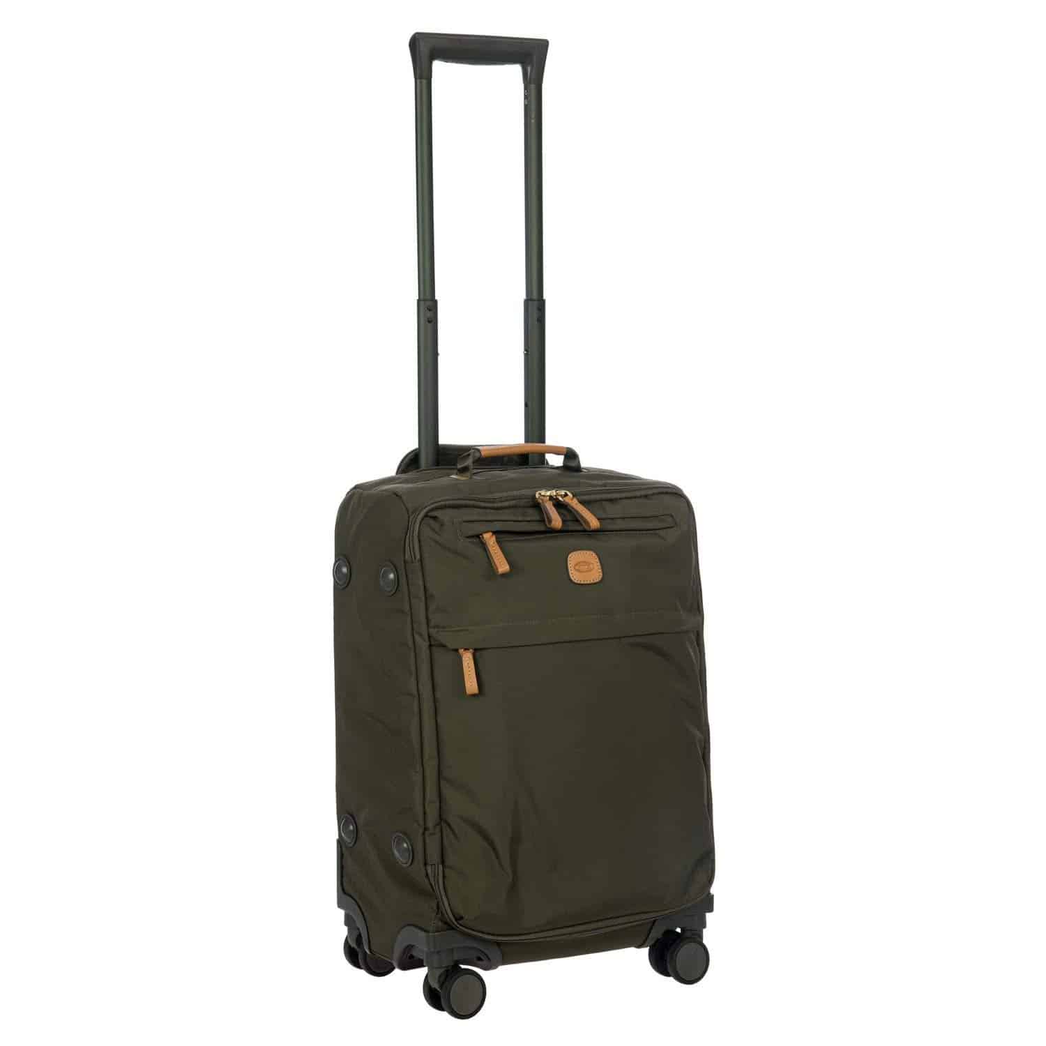 Valise cabine souple Bric's X-Travel olive à roulettes – Image 3