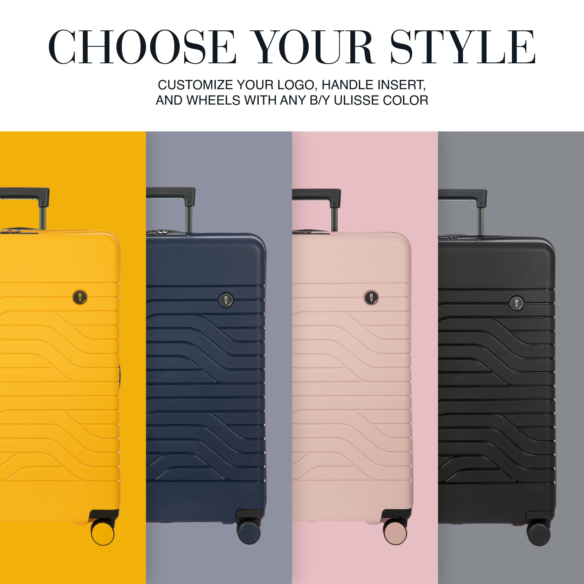 Valise trolley rigide grand format Bric's B/Y noire – Image 6