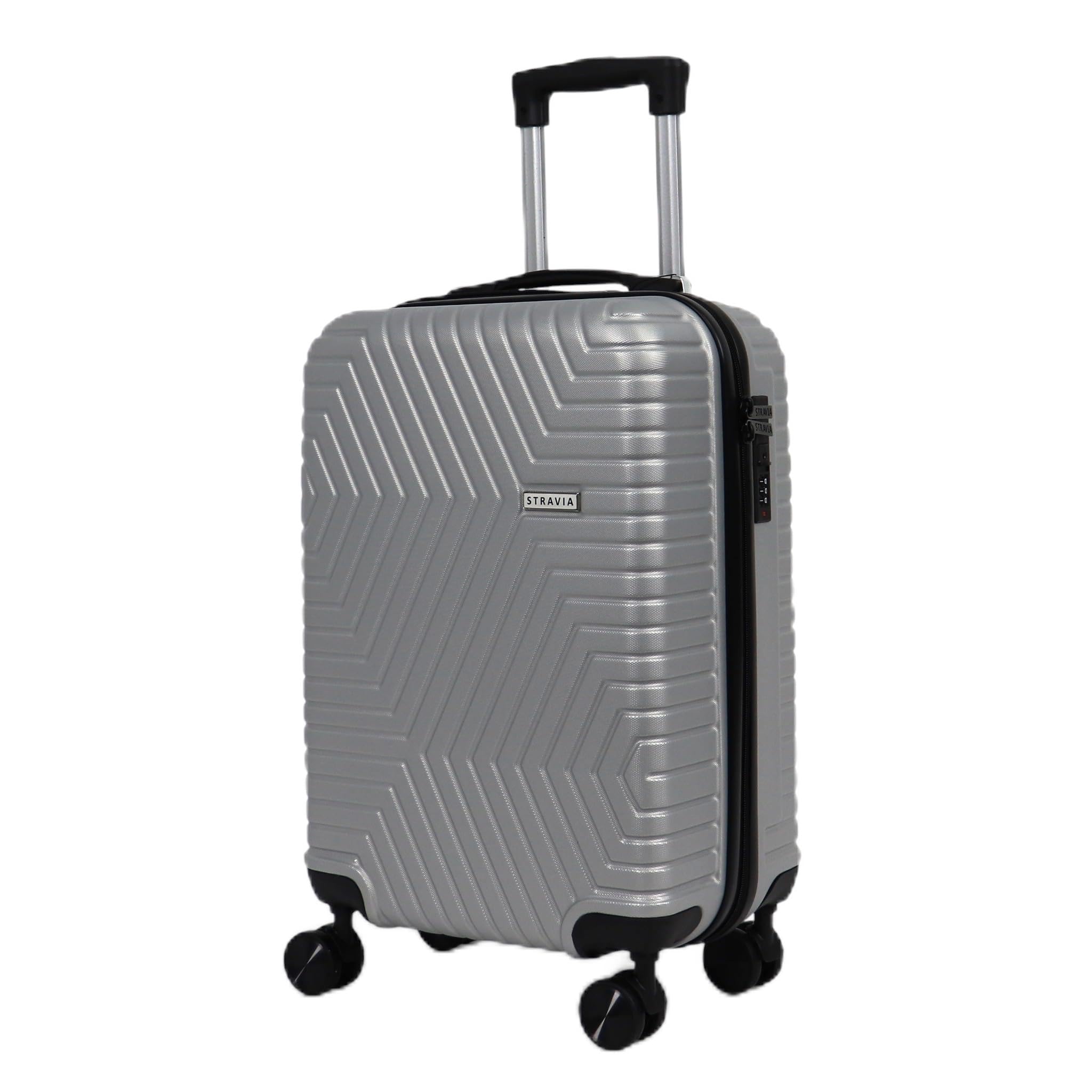 Valise moyenne rigide Stravia Del 65 cm ABS légère 4 roues doubles – Image 2